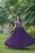 Picture of Stunning Georgette Purple Readymade Gown