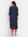 Picture of Rayon & Cotton & Silk Navy Blue Kurtis And Tunic