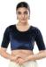 Picture of Statuesque Organza Navy Blue Designer Blouse