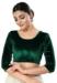 Picture of Stunning Organza Forest Green Designer Blouse