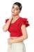 Picture of Bewitching Cotton & Lycra Crimson Designer Blouse