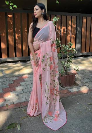 Picture of Bewitching Georgette Tan Saree
