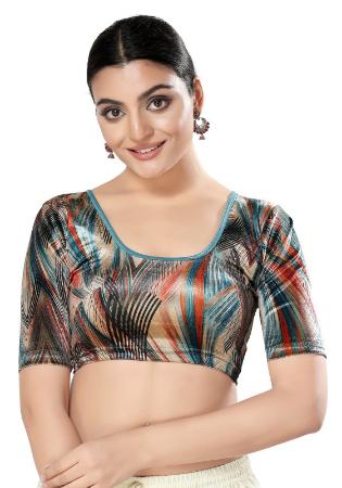 Picture of Graceful Synthetic Cadet Blue Designer Blouse