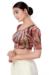 Picture of Delightful Synthetic Maroon Designer Blouse