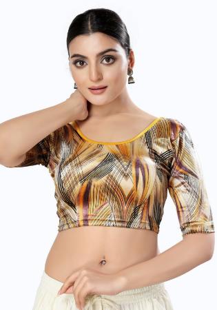 Picture of Beauteous Synthetic Sienna Designer Blouse