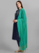 Picture of Gorgeous Cotton Navy Blue Readymade Salwar Kameez