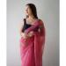 Picture of Elegant Satin & Organza Hot Pink Saree