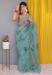 Picture of Lovely Organza Cadet Blue Saree