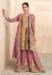 Picture of Chiffon Pale Violet Red Straight Cut Salwar Kameez