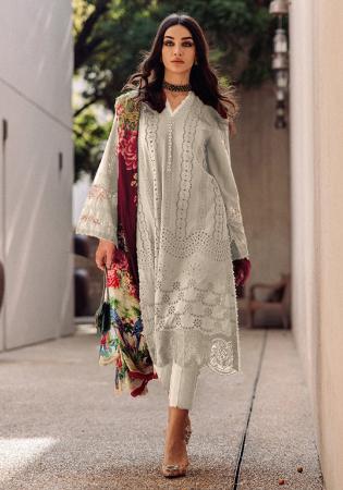 Picture of Nice Cotton Sea Shell Straight Cut Salwar Kameez