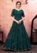 Picture of Magnificent Georgette & Silk Sea Green Party Wear Gown
