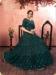 Picture of Magnificent Georgette & Silk Sea Green Party Wear Gown