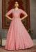 Picture of Bewitching Crepe & Silk Pink Party Wear Gown