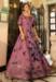 Picture of Wonderful Cotton Rosy Brown Party Wear Gown