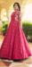 Picture of Sightly Cotton Fire Brick Party Wear Gown