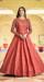 Picture of Superb Cotton Indian Red Party Wear Gown