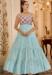 Picture of Shapely Georgette Light Steel Blue Party Wear Gown