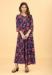 Picture of Bewitching Georgette Navy Blue Readymade Gown