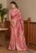 Picture of Comely Silk & Organza Rosy Brown Saree