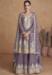 Picture of Sightly Georgette Plum Straight Cut Salwar Kameez