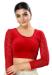 Picture of Well Formed Cotton & Lycra Red Designer Blouse