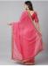Picture of Comely Georgette Light Coral Saree