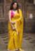 Picture of Lovely Linen Golden Saree