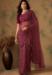 Picture of Sublime Net Maroon Saree