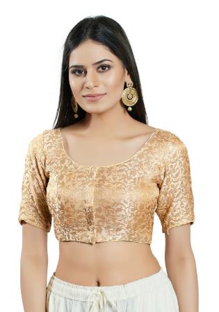Picture of Well Formed Brasso Burly Wood Designer Blouse