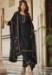 Picture of Bewitching Chiffon Black Straight Cut Salwar Kameez
