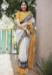 Picture of Superb Linen White Saree