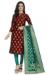 Picture of Well Formed Silk Maroon Straight Cut Salwar Kameez