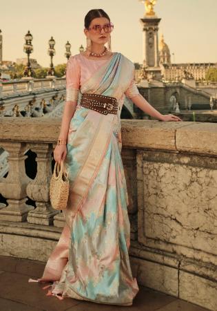 Picture of Fascinating Satin Rosy Brown Saree