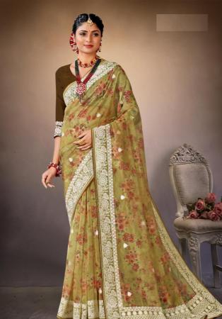 Picture of Marvelous Organza Sienna Saree