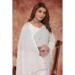 Picture of Sightly Georgette White Saree
