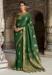 Picture of Ideal Satin & Silk Dark Green Saree