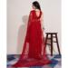 Picture of Exquisite Net & Silk Dark Red Saree