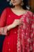Picture of Sightly Georgette Crimson Readymade Gown
