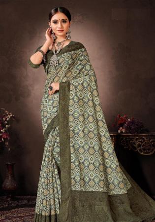 Picture of Radiant Silk Rosy Brown Saree