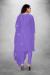 Picture of Organza Medium Purple Straight Cut Salwar Kameez