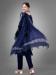Picture of Shapely Cotton Midnight Blue Readymade Salwar Kameez