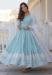 Picture of Admirable Georgette Light Steel Blue Readymade Gown