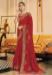 Picture of Well Formed Chiffon Fire Brick Saree