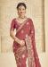 Picture of Stunning Silk Indian Red Saree