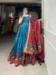 Picture of Gorgeous Silk Steel Blue Readymade Gown