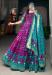 Picture of Superb Silk Purple Readymade Gown