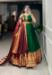 Picture of Wonderful Cotton Dark Green Readymade Gown