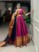 Picture of Fascinating Cotton Hot Pink Readymade Gown