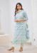 Picture of Shapely Cotton Sky Blue Readymade Salwar Kameez