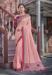 Picture of Statuesque Georgette & Silk Pink Saree